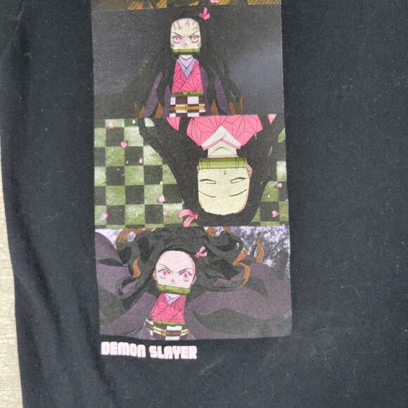 Demon Slayer Nezuko Kamado Anime Shirt Small Black Graphic Print Japanese Manga - Picture 9 of 10